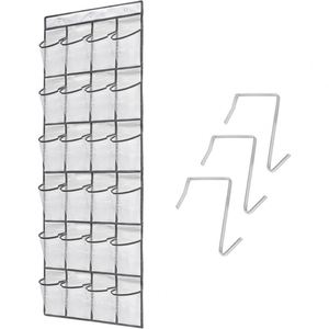 Organisateur de chaussures à suspendre sur la porte, 24 grandes poches en maille respirante, support de rangement suspendu, organisateur de chaussures suspendu - Product Image 1