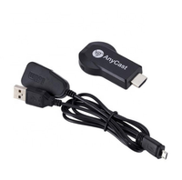 Lecteur multimédia sans fil Anycast M9 Plus d'origine, dongle d'affichage WiFi 5G pour ordinateur portable et téléviseur