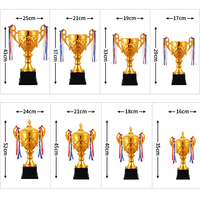 Personnalisé blanc sport tennis badminton musculation cricket golf basket-ball football métal football récompenses coupe médailles et trophées