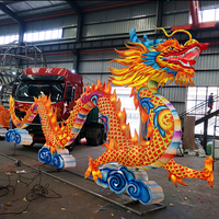 Lanterne chinoise Festival lumières grand extérieur lumineux étanche Led Dragon chinois lanterne en soie décorations du nouvel an chinois