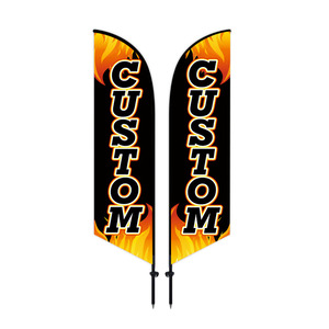 Promotion Custom Feather Flags and Digital Printing Banners Teardrop Style for Advertising for Outdoor Events and Storefronts