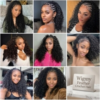 Nouvelle Conception 2026 – Extensions de Cheveux Humains Bouclés Birmanes Pré-Bouclées au Crochet pour Tresses – Couleur Naturelle