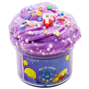 Slime bleu en forme de gâteau, non collant, super doux, jouet de boue, cadeaux d'anniversaire pour enfants de 4 à 12 ans, slime beurre DIY, cadeau de fête pour filles et garçons - Product Image 4