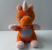 Nouveaux jouets en peluche douce personnalisés en forme d'animal, licorne orange, anime