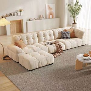 <span class=keywords><strong>Divano</strong></span> Modulare Moderno Minimalista in Velluto per Piccoli Spazi Soggiorno - Product Image 1