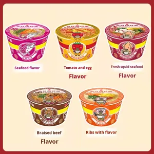 Nouilles instantanées frites Wan Zai en gobelets 340g 8 saveurs Prêtes à manger Collations de fin de soirée Boîte entière - Product Image 4