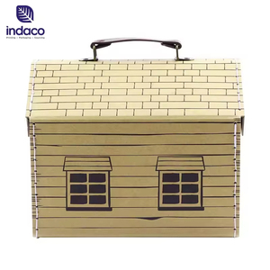 Customized Creative Design House Shaped Gift <b>Box</b> Baby <b>Clothes</b> Packaging Paper Suitcase Handle Gift <b>Box</b> - Product Image 6