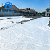 Tissu géotextile non tissé pour drainage, protection des pentes, renforcement des chaussées, barrière anti-herbes, aménagement paysager des allées, pavage routier
