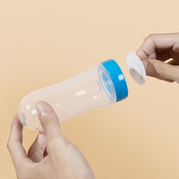 도매 여러 색상 90ml zable 실리콘 아기 병 BPA 무료 아기 먹이