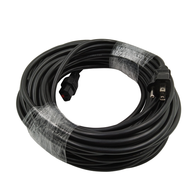 NEMA 5-15P to Locking IEC C13 Power Extension Cord, SJT 3x16AWG Heavy Duty US Plug Lock C13 Power Cable