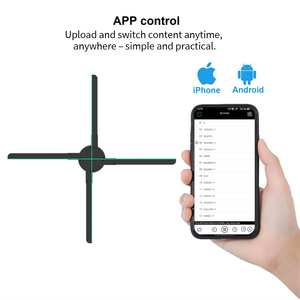 Quạt ba chiều 3D tiên tiến với thiết kế nối 65cm có khả năng hoạt hình HD quyến rũ để quảng cáo hiệu quả - Product Image 2