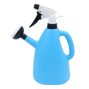 VERTAK 1.2L mini annaffiatoio a doppio scopo PE + PP annaffiatoio da giardino con funzione spray