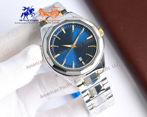 Relojes de Cuarzo de Lujo Longnes para Hombre, Reloj de Acero Inoxidable Personalizado con Calendario, Esfera con Logotipo del Fabricante Ronda, Hombre - Product Image 1