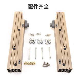 Hidden Sliding Guide Rail <b>Aluminum</b> Alloy Full Extension Track For Dining <b>Tables</b> Desks Customized Length CN025 - Product Image 5