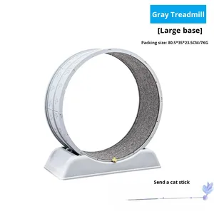 Treadmill Kucing Sport Mewah dengan Roda Lari Senyap, Rangka Panjat & Papan Garukan - Mainan Hewan Peliharaan Ukuran Besar - Product Image 6