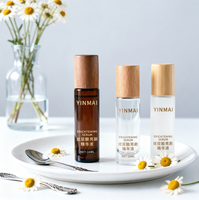 Bouteilles à bille en bois de noyer, bambou et hêtre avec flacons de parfum en verre de 3 ml et 10 ml, bouteilles diffuseurs d'huiles essentielles