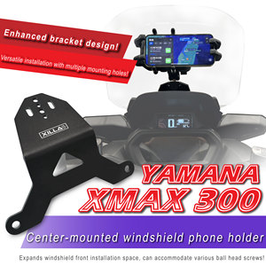 Soporte de teléfono para parabrisas montado en el centro de modificación de motocicleta al por mayor para Yamaha Xmax300 - Product Image 2