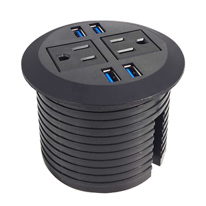<span class=keywords><strong>Prise</strong></span> circulaire <span class=keywords><strong>renforcée</strong></span> multi-prises standard US pour meubles – Fournisseur - Product Image 1