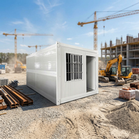 Maison préfabriquée pliable, assemblage rapide, portable, imperméable, isolée, durable, pour abri d'urgence, camping, chantier, bureau