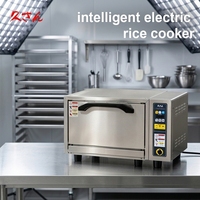 Autocuiseur Commercial Double Couche 12kW en Acier Inoxydable, Machine Électrique Automatique pour Cuisson du Riz 220-380V pour Cantine