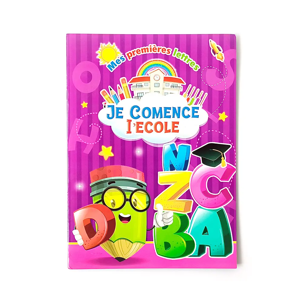 En gros Français 3 à 6 ans Les enfants apprennent à lire et à écrire des lettres anglaises amusant mathématiques Cahier d'exercices ABC