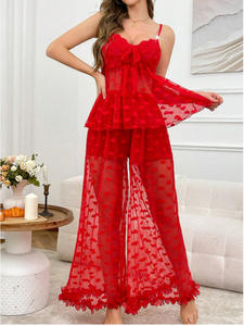 Conjunto de Lencería Sexy con Encaje y Bordado, Transpirable, Ligero, Control de Abdomen, Venta al Por Mayor para Comercio Exterior Transfronterizo en Europa y Estados Unidos - Product Image 6