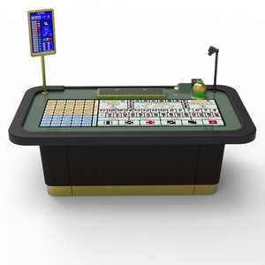 Table de Sic Bo professionnelle de haute qualité, antique, personnalisable, pleine grandeur, en bois véritable, pour petits et grands jeux de paris, pour <span class=keywords><strong>casino</strong></span>, en promotion - Product Image 1