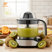SHANGKAI Citruspers Elektrisch 1,2L Capaciteit 220-240V/100-127V AC 50/60Hz 25/40W 2 Kegels Citrusvruchtenpers
