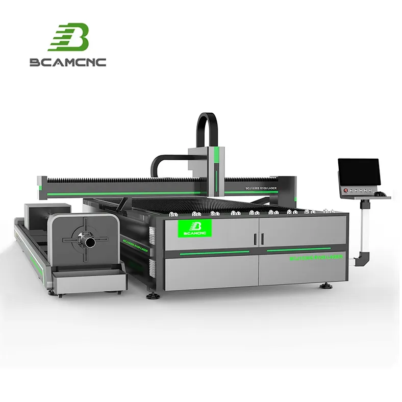 Macchina 2500 taglio laser in fibra 5000w 1500mm x 3000 mm con rotativo