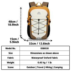 Zainetto impermeabile Oxford leggero con Logo personalizzato per <span class=keywords><strong>Trekking</strong></span> <span class=keywords><strong>Trekking</strong></span> campeggio zaino portatile <span class=keywords><strong>da</strong></span> viaggio all'aperto - Product Image 6