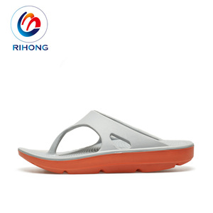 New Arrival Eva Rubber Thick Sole Custom <strong>Orange</strong> Color logo Unisex Casual Arch Support <strong>Flip</strong> <strong>Flops</strong> - Product Image 4