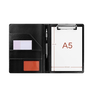 Faux Leather thư mục <span class=keywords><strong>A5</strong></span> lưu trữ clipboard tài liệu clipboard nhỏ cơ sở padfolio - Product Image 3