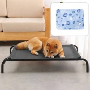 Adorable, ecológico, hecho a mano, moderno, Cuadrado de hierro forjado, cama elevada sólida para acampar para perros, cama elevada específica para verano para perros - Product Image 6