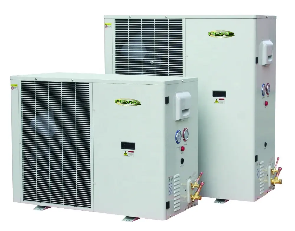 에너지 절약 DC 냉장 1-15hp 상업용 압축기 응축기 냉실