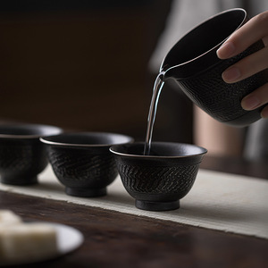 Handmade Jumping Knife <b>Teacup</b> Ceramic Tasting Cup Large Master Cup For Pu'er Tea Home Use Personal Cup New Chinese Style - Product Image 4