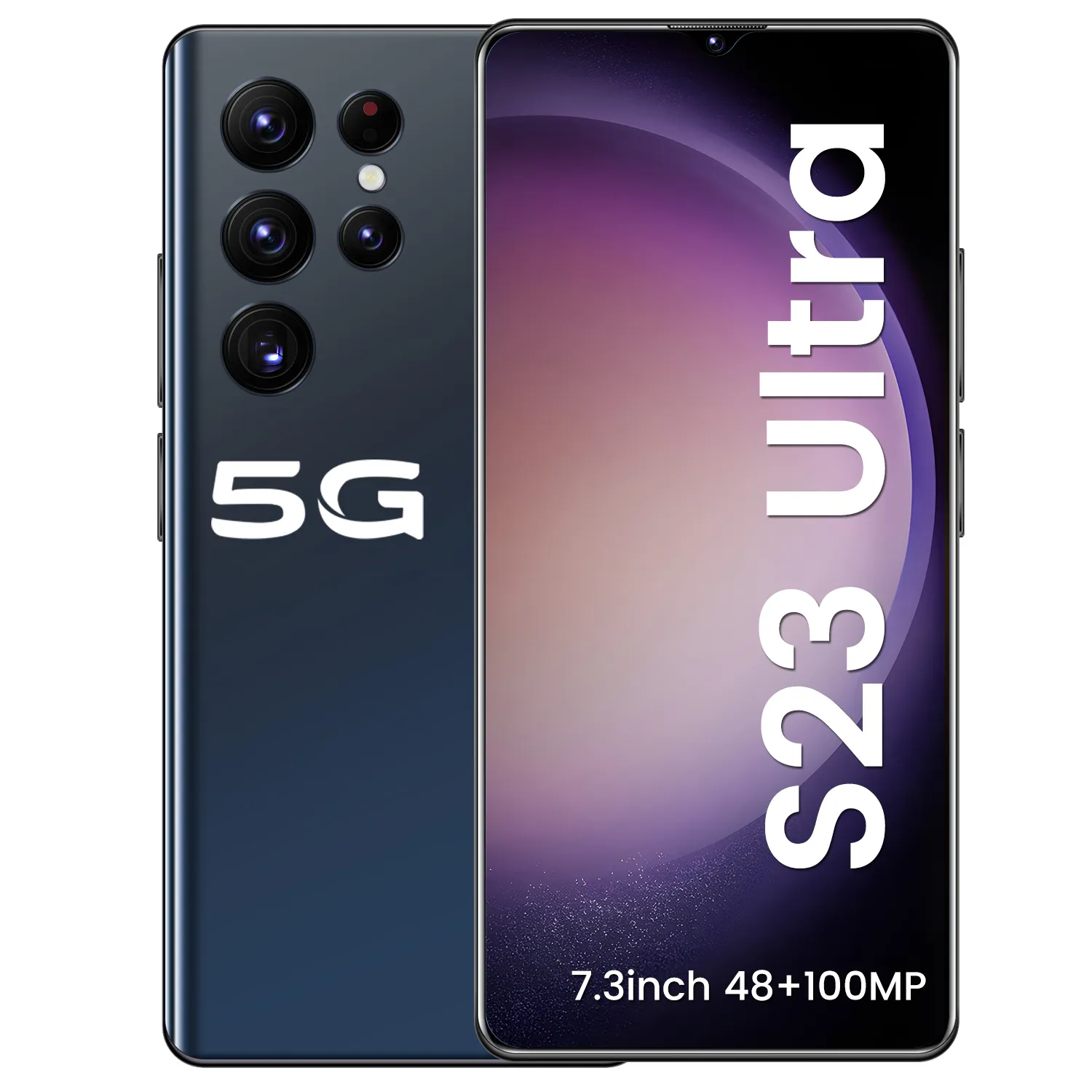 स्मार्ट फोन 7.2-इंच 48MP+100MP स्नैपड्रैगन 8+2 एंड्रॉइड 12 स्मार्ट गेम फोन 2023 नया अल्ट्रा-हाई स्पीड S23 अल्ट्रा 16GB+1TB 5G LCD