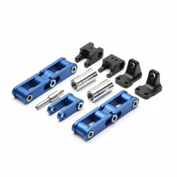 Bras de connexion articulé pour robot, usiné CNC de haute précision, composants structurels personnalisés en alliage d'aluminium 7075 pour la robotique
