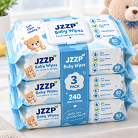 Lingettes pour bébé 99% eau pure Fibres végétales Sans alcool Hypoallergéniques 80 pièces Nouveau-né Peau sensible Vente en gros