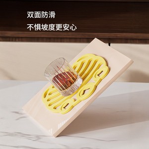 Tapis isolant thermique en silicone crémeux, épais, antidérapant, pour cuisine, dessous de plat, dessous de vaisselle, double face, couleur unie - Product Image 3