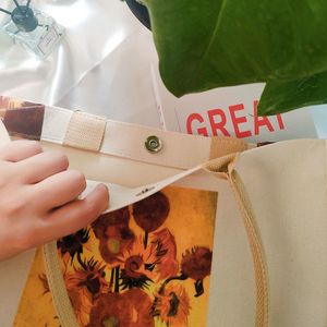 Bolso de mano de lona para playa, pintura de personalidad, bolsos y bolsos generales para el hogar para mujer, bolsos de compras reutilizables - Product Image 3