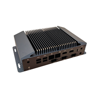 Boîtier PC en alliage d'aluminium personnalisé Mini-ITX 3,5 pouces Carte mère SBC Sans ventilateur Châssis industriel embarqué Revêtement en poudre ODM OEM DM30 Stock