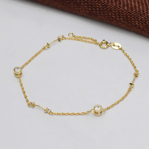 Pulsera de Plata S925 Wenchi con Diseño Circular Elegante para Mujer, Accesorio de Joyería DIY con Perlas, Componentes de Abalorios con Orificio Vacío - Product Image 4