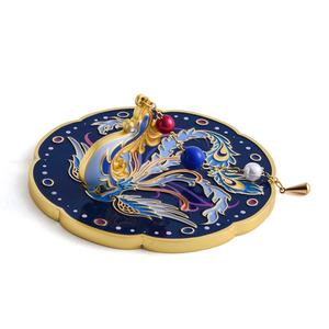 Customize New Design Personalized Decorative Chinese Style Single Side Soft Enamel Portable <b>Mirror</b> - Product Image 5