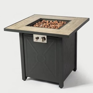 Natural Gas Outdoor Rectangle Stainless Steel <b>Fire</b> Bowl <b>Table</b> <b>Fire</b> <b>Pit</b> <b>with</b> Eco-Friendly Design 40000 BTU Heating Output - Product Image 4