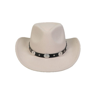 Chapeau <span class=keywords><strong>de</strong></span> <span class=keywords><strong>cowboy</strong></span> pour homme style européen-américain automne-hiver, grande visière pare-soleil, 100 % polyester, design raffiné, vente en gros - Product Image 5