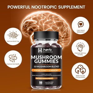 Compléments alimentaires à base de plantes en marque blanche OEM/ODM : Gommes aux champignons pour le soutien immunitaire et la réduction du stress, supplément cérébral nootropique - Product Image 6