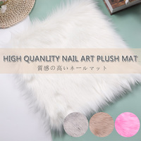 TSZS 2022 Alat Peraga Foto Desain Baru Kain Latar Belakang dengan Rambut Dapat Dicuci Alat Seni Kuku Mewah Manicure Holder Bantalan Meja Kuku
