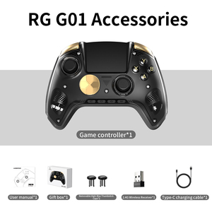 Manette de jeu sans fil RG G01 avec écran 2.5D, joystick à six axes et gyroscope pour PC, console mobile, vente en gros OEM pour 5.0/2.4G - Product Image 2