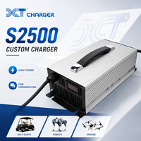 Chargeur de batterie personnalisé pour chariot de golf, robot, drone 2500W Li-ion Plomb-acide CAN Bus -25~45 ℃   Usine de refroidissement à air forcé