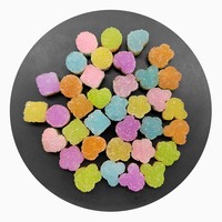 Résine lumineuse sucre gommeux bonbons maison de poupée nourriture Miniatures Faux bonbons bricolage décoration